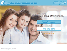 Tablet Screenshot of dentalgroupcarbondale.com